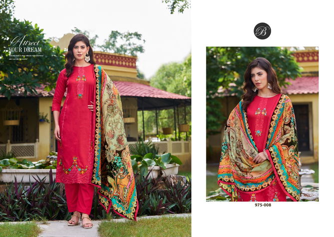 Zarqash By Belliza Cotton Embroidered Dress Material Wholesale Price In Surat
